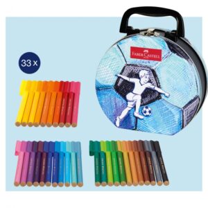 Flomasterių rinkinys Faber-Castell 33 spalvų, futbolas - Image 4
