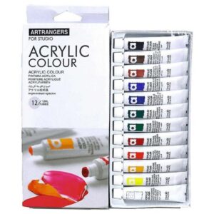 Akriliniai dažai „Art Rangers“ 12 spalvų 12 ml tūbelėje