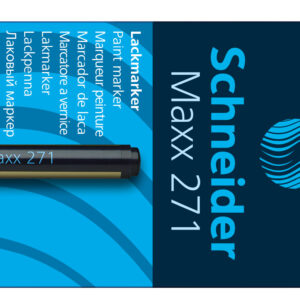 Žymeklis Schneider Paint Marker Maxx 271, 1-2mm, su aliejiniu tušu, auksinės spalvos - Image 2