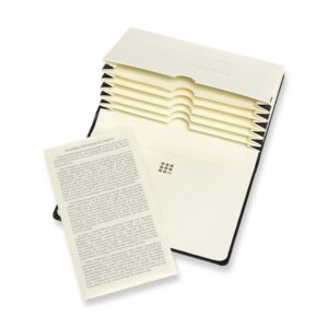 Vizitinių kortelių dėklas Moleskine Pro Portfolio, juodos spalvos - Image 2