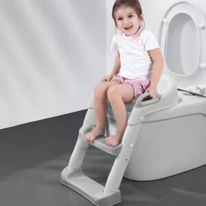 Vaikiška klozeto sėdynė su laipteliais ir kopėtėlėmis, mėlyna, ECOTOYS - Image 8