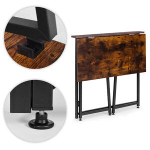 Foldable Computer Desk 80x45 cm Laptop Table Loft Style ModernHome - Image 8