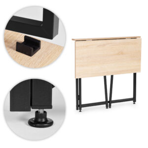 Foldable Computer Desk 80x45 cm Laptop Table Loft Style ModernHome - Image 8
