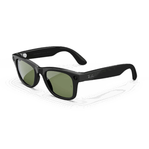 Ray-Ban Meta Wayfarer Gen1 AI Glasses - Shiny Black/G15-Green
