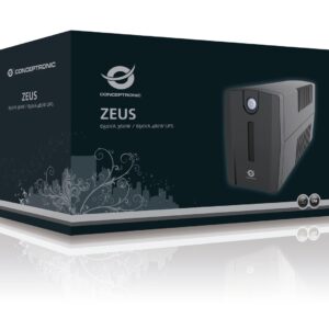 Conceptronic ZEUS02ES nepertraukiamo maitinimo resursai (UPS) „Line-Interactive“ 0,85 kVA 480 W 2 AC išvestis(ys / čių) - Image 3