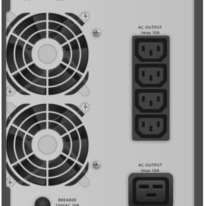 PowerWalker VFI 3000 TG Dviguba konversija (prisijungus) 3 kVA 2700 W 5 AC išvestis(ys / čių) - Image 2