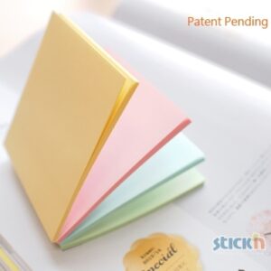Lipnūs lapeliai Stick´N Magic Pads 21571, 76x76mm, 4x25 lapelius, 4 pastelinės spalvos - Image 4