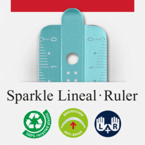 Liniuotė Faber-Castell Sparkle, 15cm rožinės spalvos - Image 6