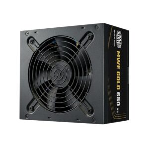 Cooler Master MWE Gold V3 ATX 3.1 Non-Modular Series maitinimo blokas 650 W 24-pin ATX Juoda