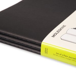 Užrašų knygutė Moleskine Cahier, 21x30cm, balti lapai, minkštu viršeliu, mėlynos spalvos - Image 2