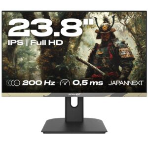 JAPANNEXT JN-IPS238FHD200F-HSP-CAMO kompiuterio monitorius 61 cm (24") 1920 x 1080 pikseliai „Full HD“ LCD Juoda - Image 3