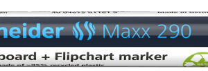 Žymeklis baltai lentai ir bloknotams Schneider Maxx 290, 1-3mm apvali galvutė, žalios spalvos - Image 3