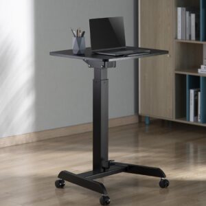 "MacleanMC-892B" nešiojamojo kompiuterio stovas sėdėti Reguliuojamo aukščio pedalas pakreipiamas universalus ergonominis nešiojamasis