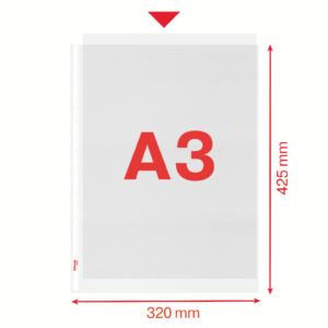 Įmautė dokumentams Esselte, A3, 85 mikronų, vertikali, matinė, 1vnt. - Image 5