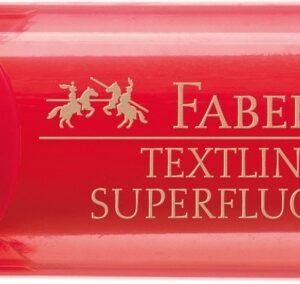 Teksto žymeklis Faber-Castell Superfluorecent, raudonas - Image 2