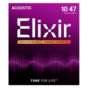 Elixir 16002 Phosphor Bronze Extra Light NW - akustinės gitaros stygos (10–47)