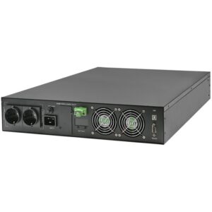 Qoltec 52287 Nepertraukiamo maitinimo šaltinis (UPS), skirtas RACK | 3 kVA | 3000 W | Galios koeficientas 1.0 | LCD | EPO | USB | Internetinis - Image 2
