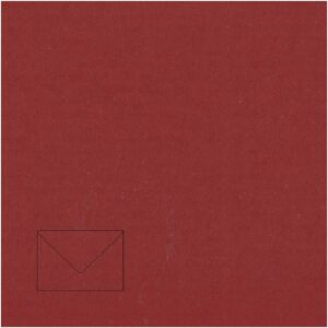 Dekoratyvinis vokas Artoz C7, 110x75mm, 100g, raudonos spalvos, 1vnt