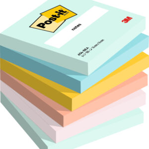Lipnūs lapeliai 3M Post-it® Beachside 76mmx76mm 6 vnt. po100 lapelių
