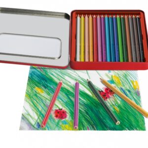 Spalvoti akvareliniai pieštukai Faber-Castell Grip Jumbo, 16 spalvų - Image 2