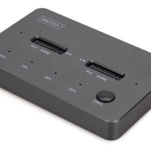 Digitus DA-71545-1 saugojimo diskų prijungimo stotis USB 3.2 Gen 1 (3.1 Gen 1) Type-C Juoda