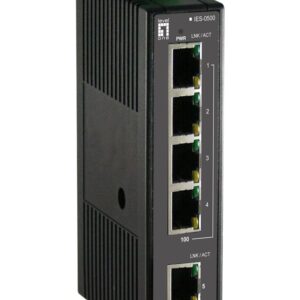 LevelOne IES-0500 tinklo komutatorius Ne-valdomas Fast Ethernet (10/100) Juoda - Image 1