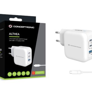 Conceptronic ALTHEA17W mobiliojo įrenginio kroviklis Universalus Balta AC Spartusis įkrovimas Vidaus - Image 3