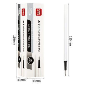 Gelinio rašiklio šerdelė DELI, 0,5 mm, ištrinamas, juodas - Image 2