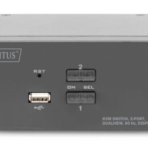 Digitus DS-12862 KVM jungiklis Juoda - Image 1