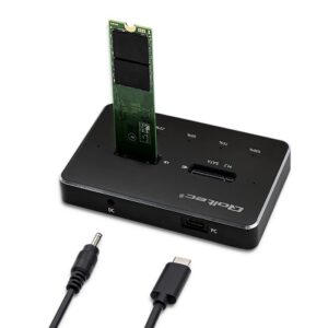Qoltec 50310 saugojimo diskų prijungimo stotis USB-C 3.1 Juoda - Image 3