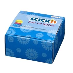 *Lipnūs lapeliai Stick´N 21430, Z-Notes, 76x76mm, 200 lapelių, su kartoniniu dėklu, gėlytės formos, geltonos ir rožinės spalvos
