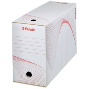 Archyvinė dėžė Esselte Speedbox FSC, 15cm, kartoninė, baltos-raudonos spalvos - Image 2