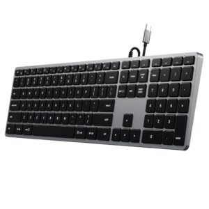Satechi Slim W3 klaviatūra Universalus USB QWERTY Anglų Aliuminis, Juoda - Image 3