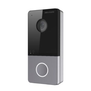 Hikvision DS-KV6113-WPE1(C) vaizdo telefonspynės sistema 2 MP Juoda, Pilka - Image 2