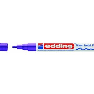 Žymeklis Edding 750 lako pagrindu, apvaliu galiuku, 2-4mm, violetinės spalvos