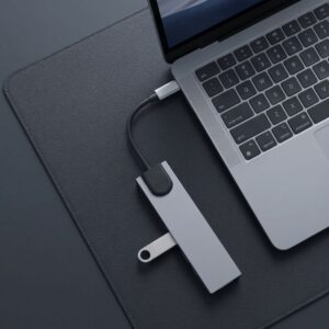 Tech-Protect HB09 HUB ADAPTERIS 8IN1 TYPE-C + USB-A3.0 + USB-C3.0 + HDMI 4K 60HZ + SD/TF + PD100W + RJ45 1000MB/S PILKAS (SPACE GREY) - Image 8