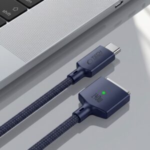 Tech-Protect MMC01 UltraBoost MAGNETINIS MACBOOK KABELIS TYPE-C Į MAGSAFE 3 140W 200CM TAMSIAI MĖLYNAS - Image 7