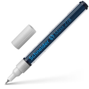 Žymeklis Schneider Paint Marker Maxx 278, 0.8mm, su aliejiniu tušu, baltos spalvos