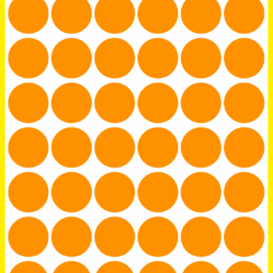 Lipdukai Avery Zweckform, apvalūs, Ø12mm, 270vnt pakuotėje, oranžinės spalvos - Image 2