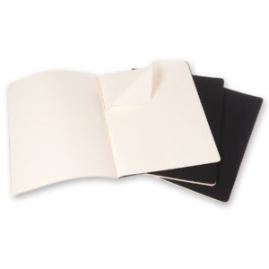 Užrašų knygutė Moleskine Cahier, 21x30cm, balti lapai, minkštu viršeliu, mėlynos spalvos - Image 3