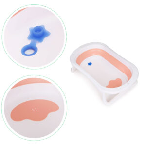 Baby Bathtub Travel Foldable with Drain ECOTOYS - Image 9