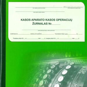 Kasos operacijų žurnalas, A4, vertikalus