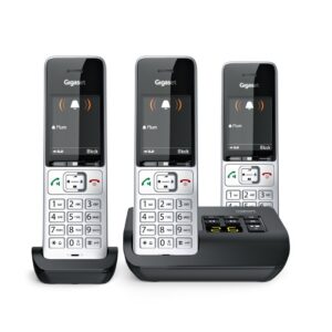 Gigaset COMFORT 500A Trio Analoginio ryšio / DECT telefonas Skambintojo ID Juoda, Sidabras - Image 3