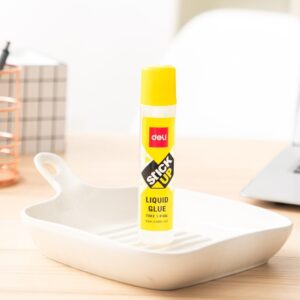 Skysti klijai DELI, 50ml, su tekstiliniu antgaliu - Image 5