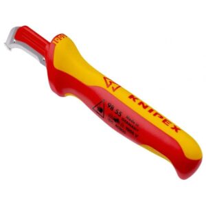 Knipex 98 55 SB universalus peilis Raudona, Geltona Fiksuotų ašmenų peilis - Image 2