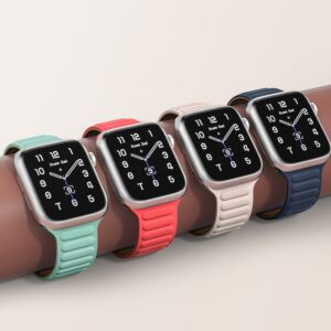 Magnetic apyrankė Magnetic apyrankė Bracelet for Apple Watch 38/40mm - Blue - Image 5