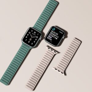 Magnetic apyrankė Magnetic apyrankė Bracelet for Apple Watch 38/40mm - Blue - Image 6