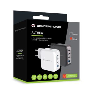 Conceptronic ALTHEA18B mobiliojo įrenginio kroviklis Universalus Juoda AC Spartusis įkrovimas Vidaus - Image 2