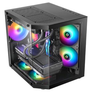 Mars Gaming MC-3TLITE „Mini Tower“ Juoda - Image 1