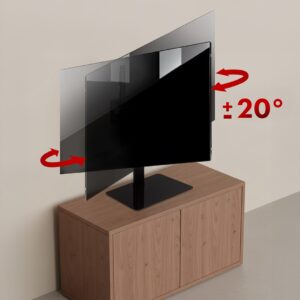 Maclean universalus TV stovas, skirtas TV spintelei, pagrindo, maks. 35 kg, 20 laipsnių pasukimas, skirtas 32-55 colių televizoriams, MC-132 - Image 2